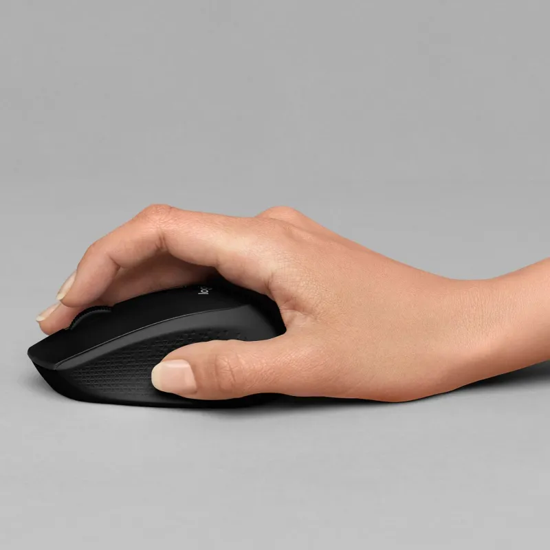 Logitech - Mouse - B330 Silent Plus - Wireless - Black
