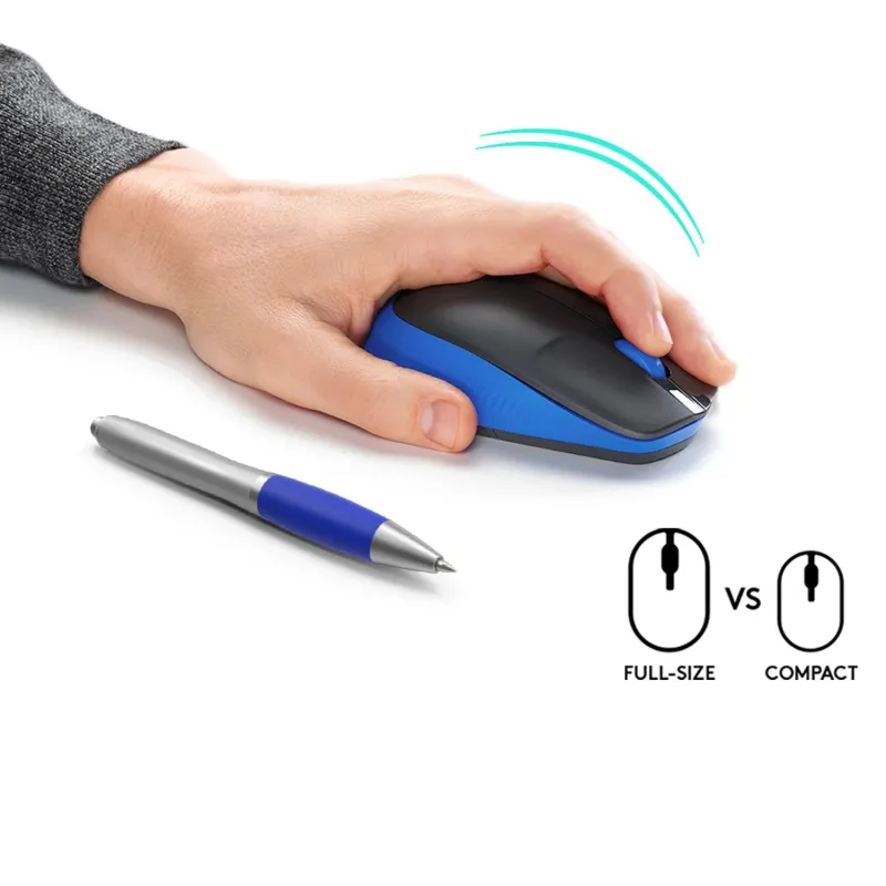 Mouse usb optical wrl m190-blue 910-005907 logitech
