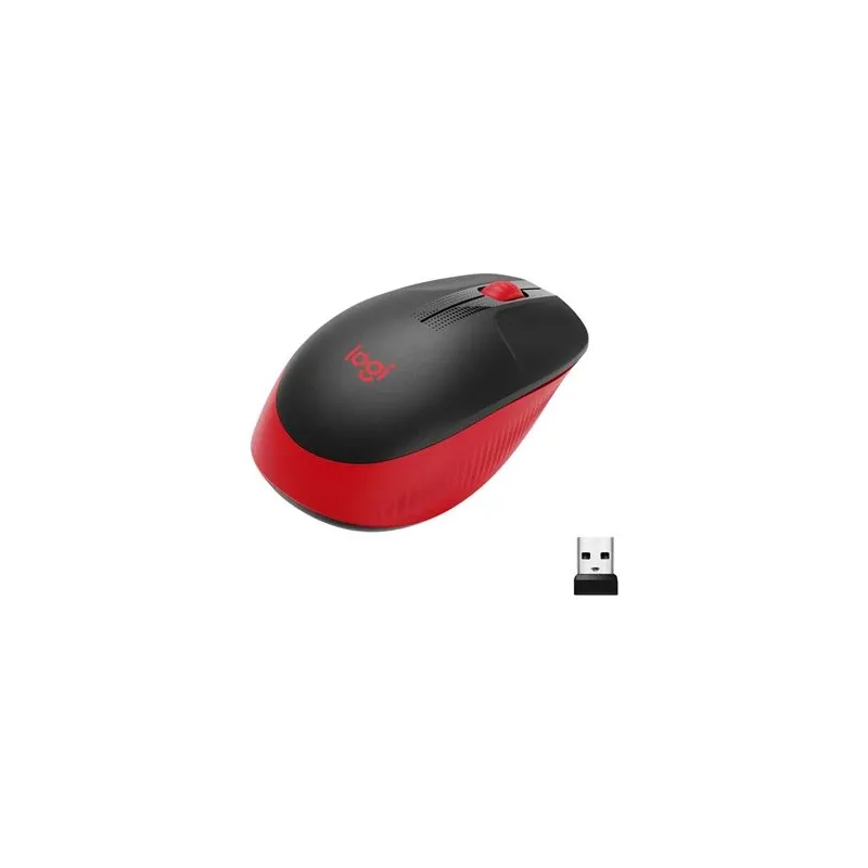 Mouse usb optical wrl m190-red 910-005908 logitech
