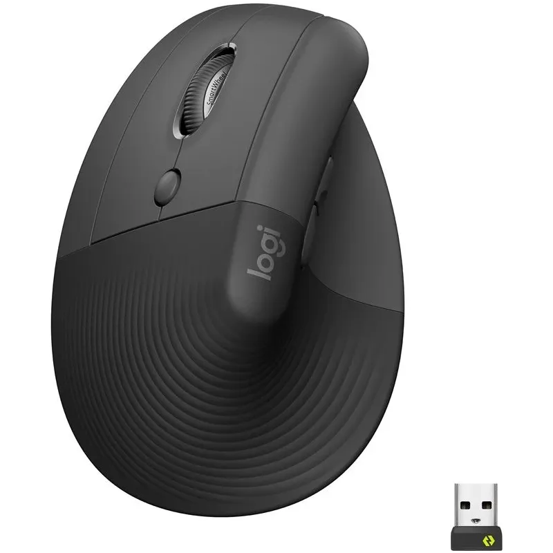 Mouse usb optical wrl vertical-black 910-006474 logitech