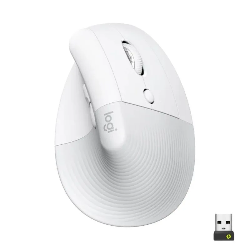 Mouse usb optical wrl vertical-white righ 910-006475 logitech