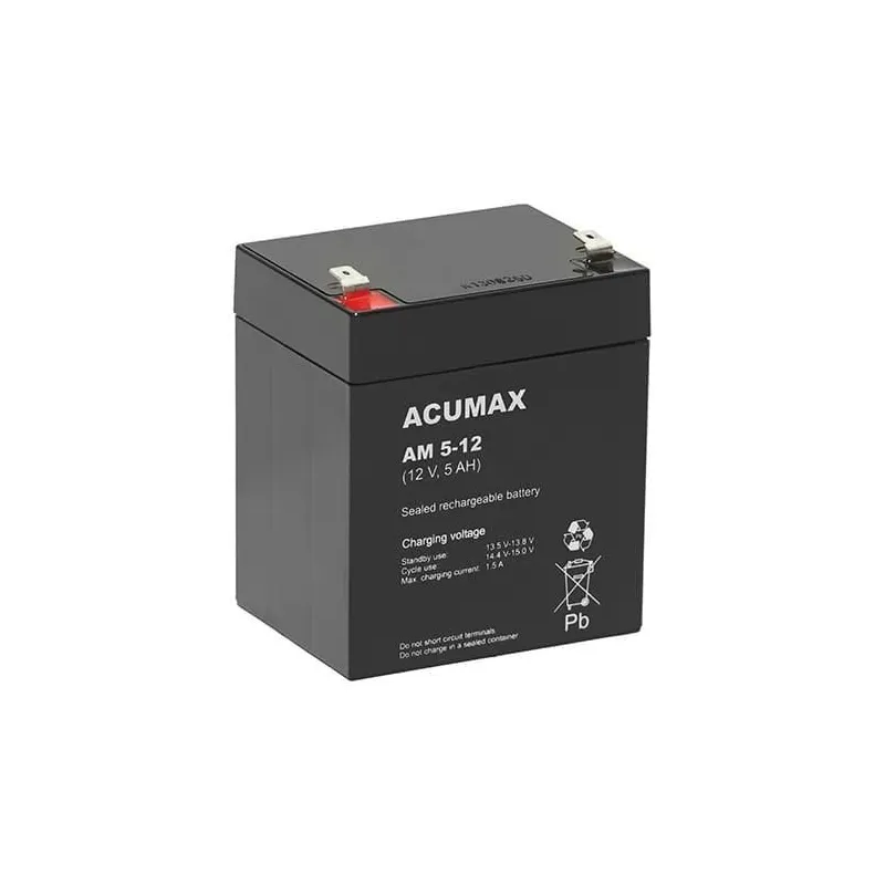 Battery 12v 5ah vrla-am5-12t2 acumax emu