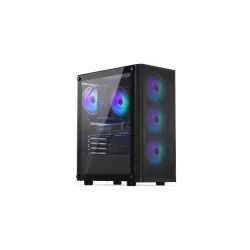 Case-ENDORFY-Ventum 200 ARGB-MidiTower-Case product features Transparent panel-Not included-ATX-MicroATX-MiniITX-Colour