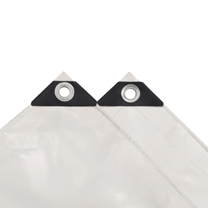 vidaXL brezenta pārklājs, tents, 650 g-m², 4x8 m, balts