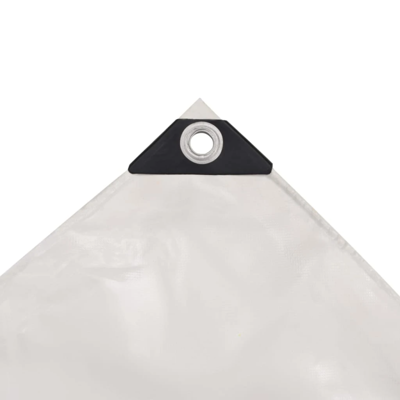 vidaXL brezenta pārklājs, tents, 650 g-m², 4x8 m, balts