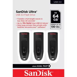 Memory drive flash usb3 64gb-3pk sdcz48-064g-g46t sandisk