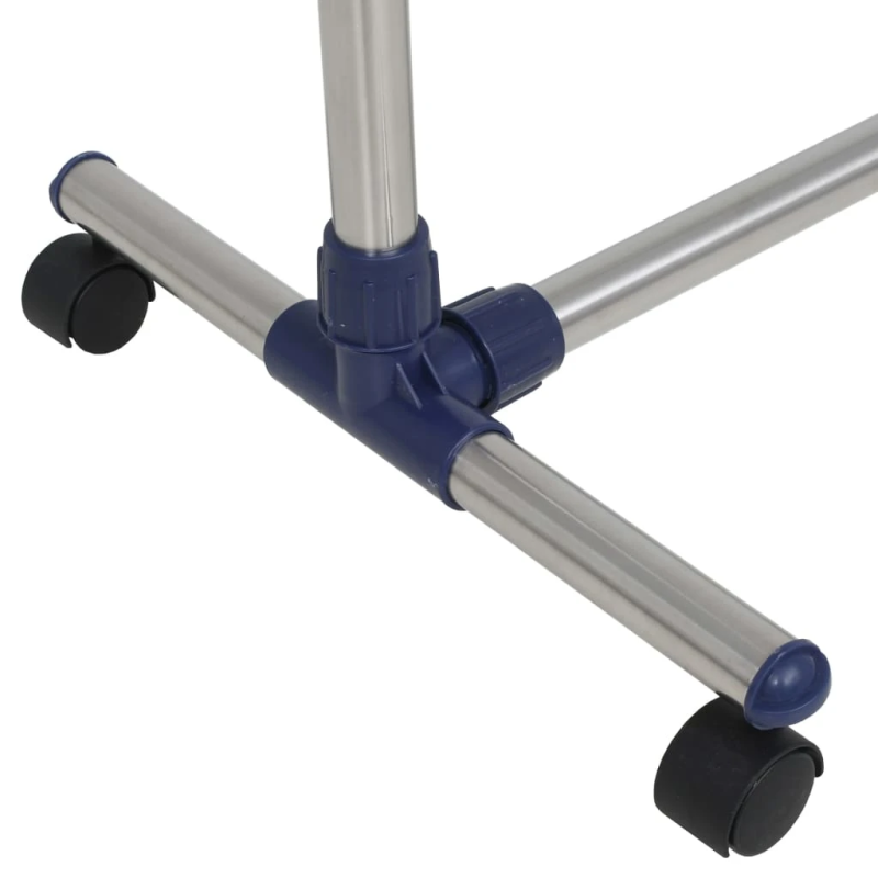 vidaXL drēbju pakaramais, regulējams, nerūsējošs tērauds, 165x44x150cm