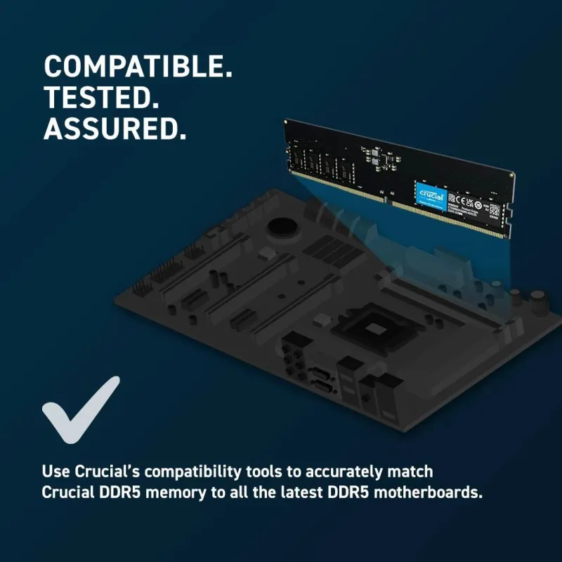 Memory dimm 64gb ddr5-5600-kit2 ct2k32g56c46u5 crucial