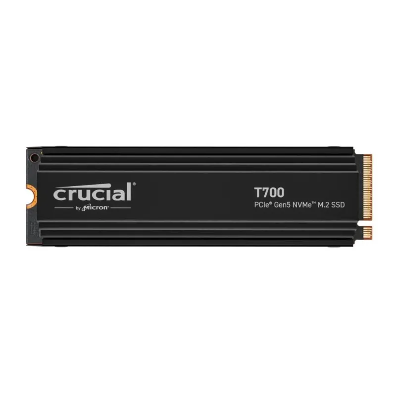 SSD-CRUCIAL-T700-4TB-M.2-PCIe Gen5-NVMe-TLC-Write speed 11800 MBytes-sec-Read speed 12400 MBytes-sec-TBW 2400 TB-CT4000T700SSD5