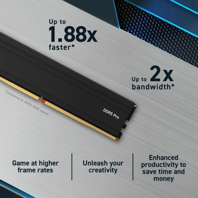 Memory dimm pro 48gb ddr5-5600-cp48g56c46u5t crucial