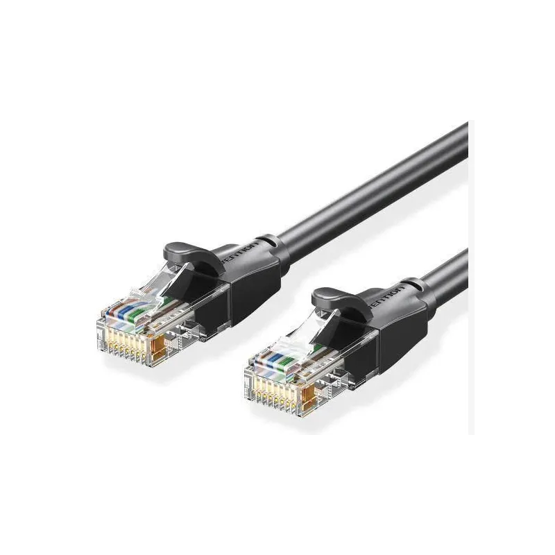 Patch cable cat.6 utp-0.5m black ibebd vention
