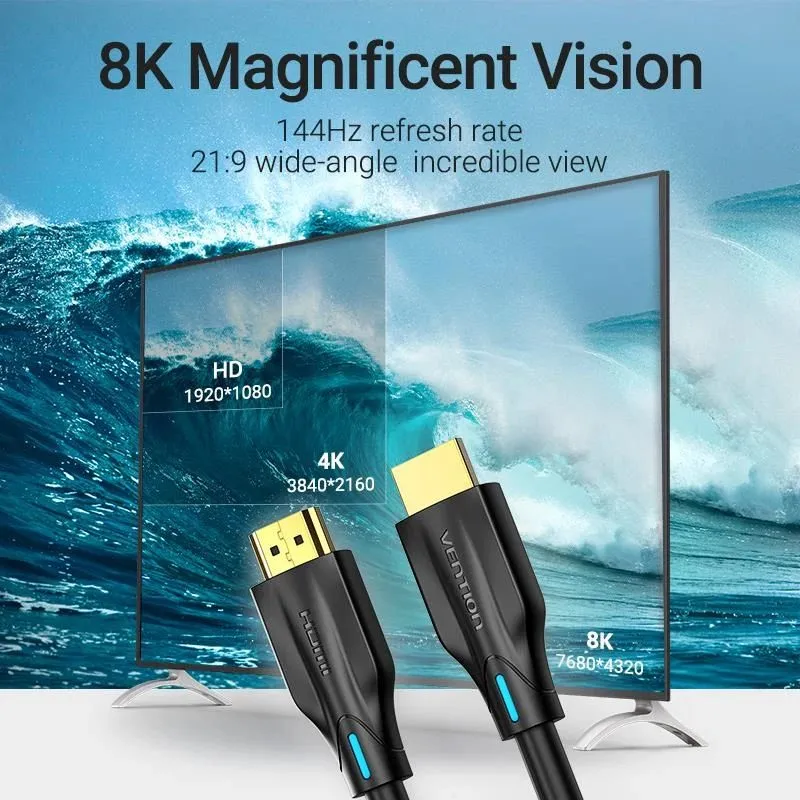 Cable hdmi 2m 8k-aanbh vention