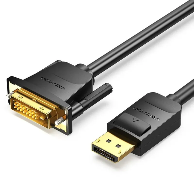 Cable dp to dvi 1m-black hafbf vention