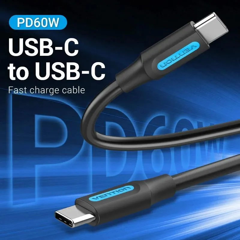 Cable usb-c to usb-c-1m black cosbf vention
