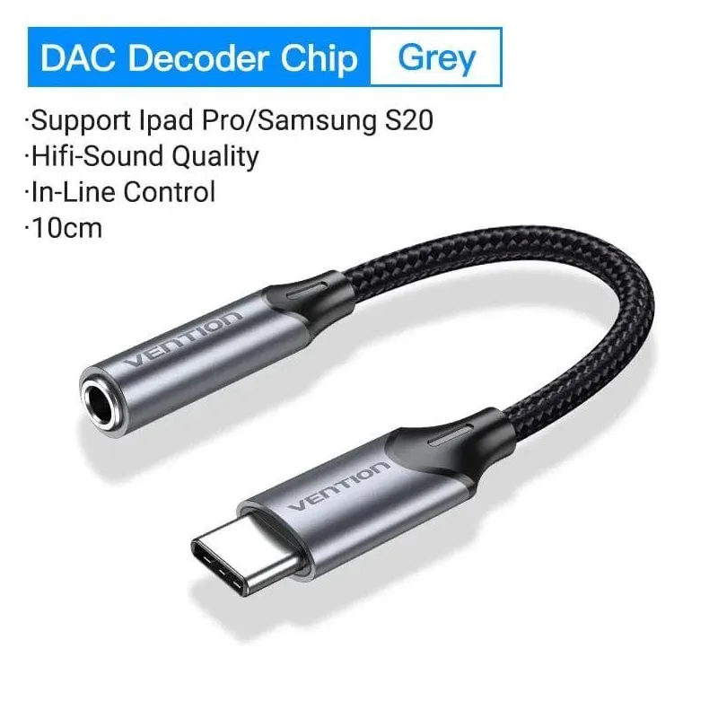 Adapter usb-c to audio 3.5mm-0.1m bgmha vention