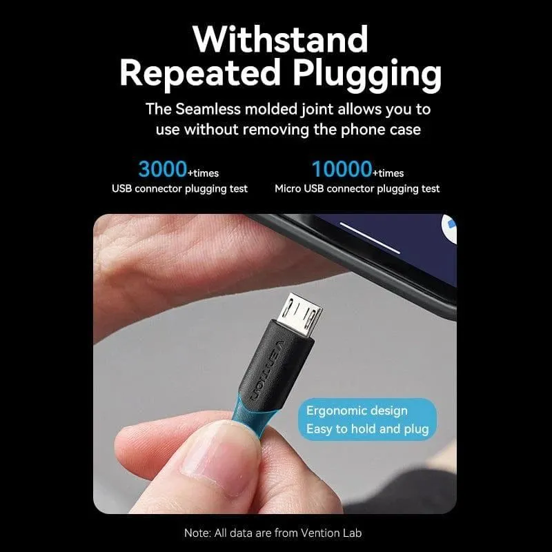 Cable usb2.0 to micro-b-1m black ctibf vention