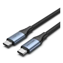 Cable usb-c braided-1m gray tavhf vention