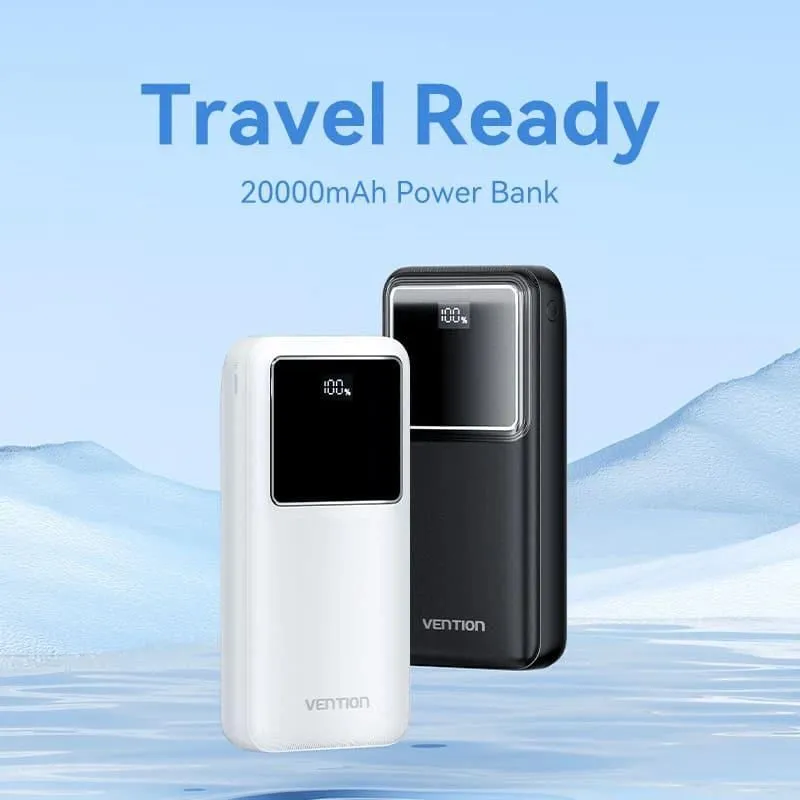 Power bank usb 20000mah 22.5w-white fhlw0 vention