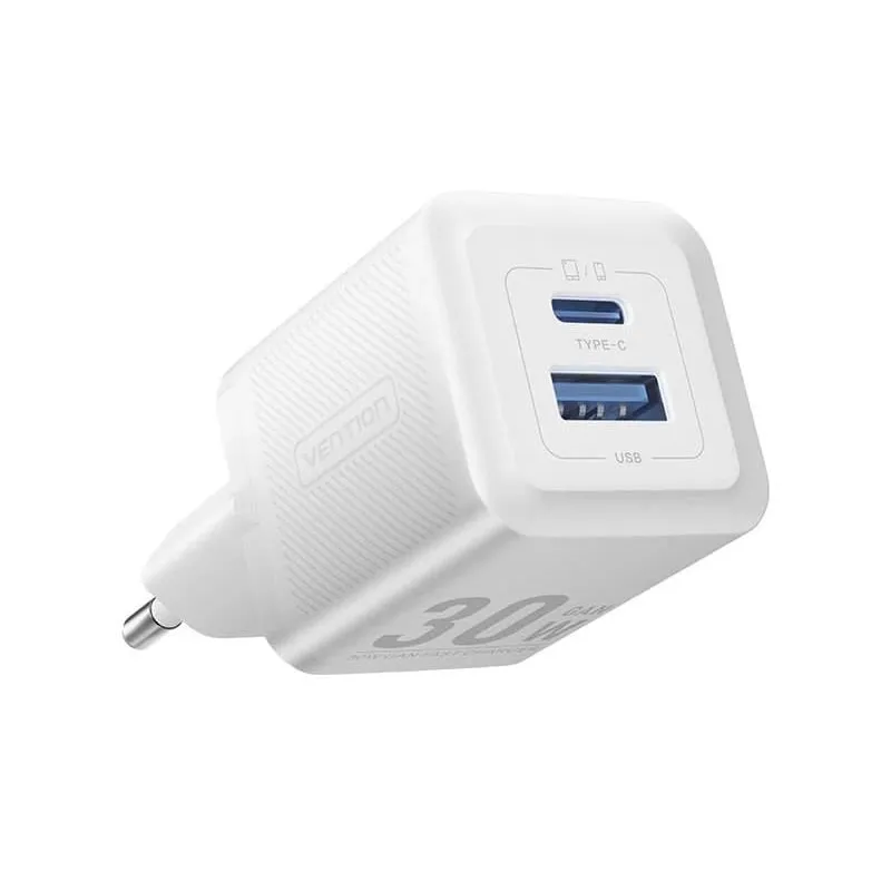 Mobile charger wall 30w usb-2p white feqw0-eu vention