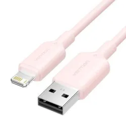 Cable usb2.0 to lightning-1m pink lampf vention