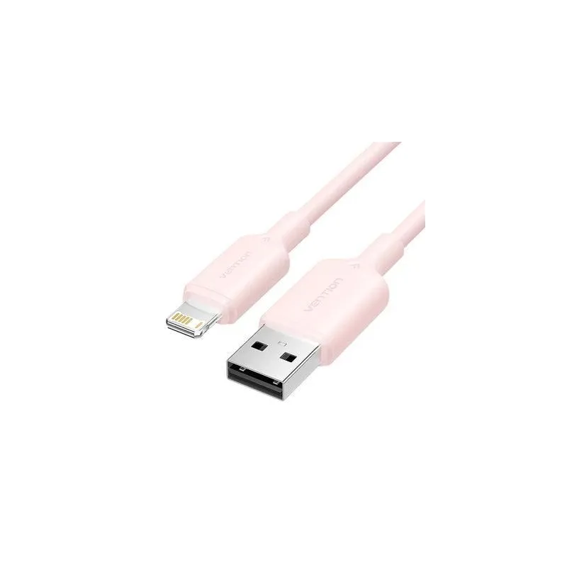 Cable usb2.0 to lightning-1m pink lampf vention