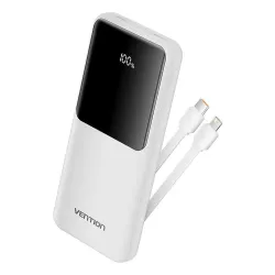 Power bank usb 10000mah 22.5w-white fhow0 vention