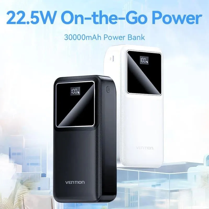 Power bank usb 30000mah 22.5w-black fhmb0 vention