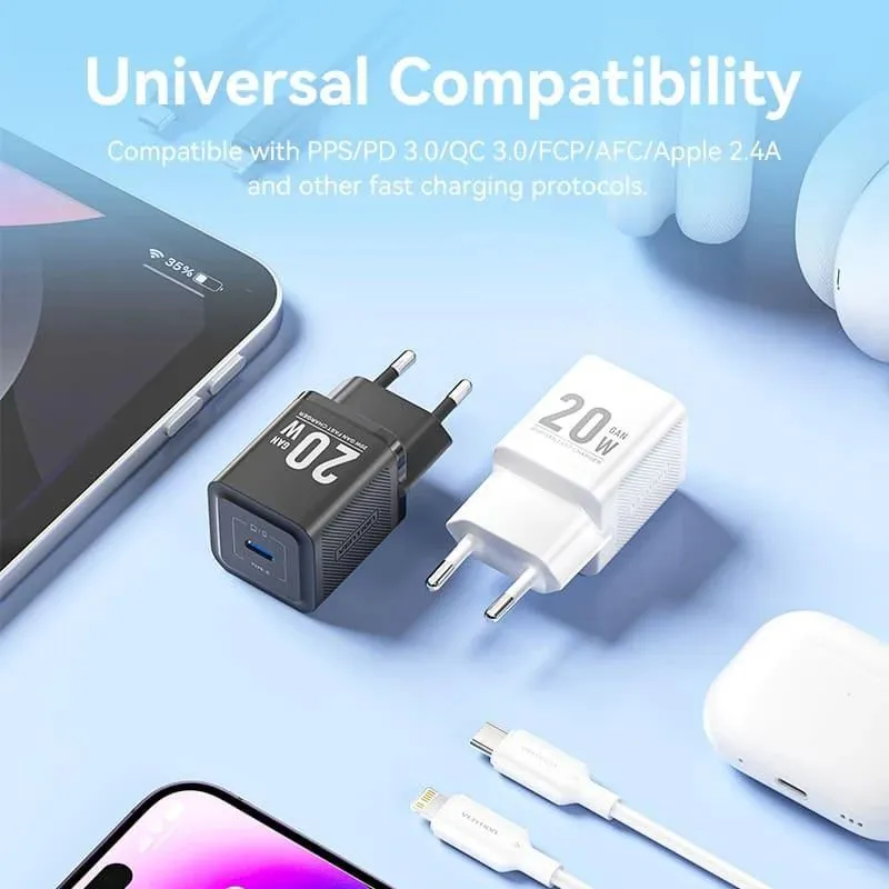 Mobile charger wall usb-c-20w tz-fepw0-eu-02 vention