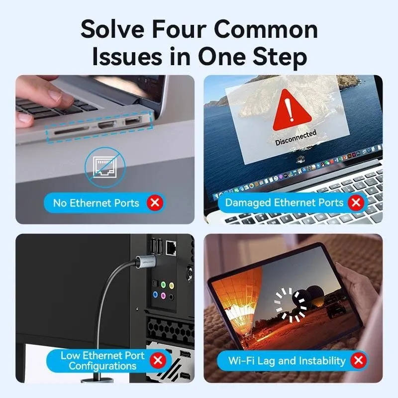 Net adapter usb-c gigabit-0.15m cfphb vention