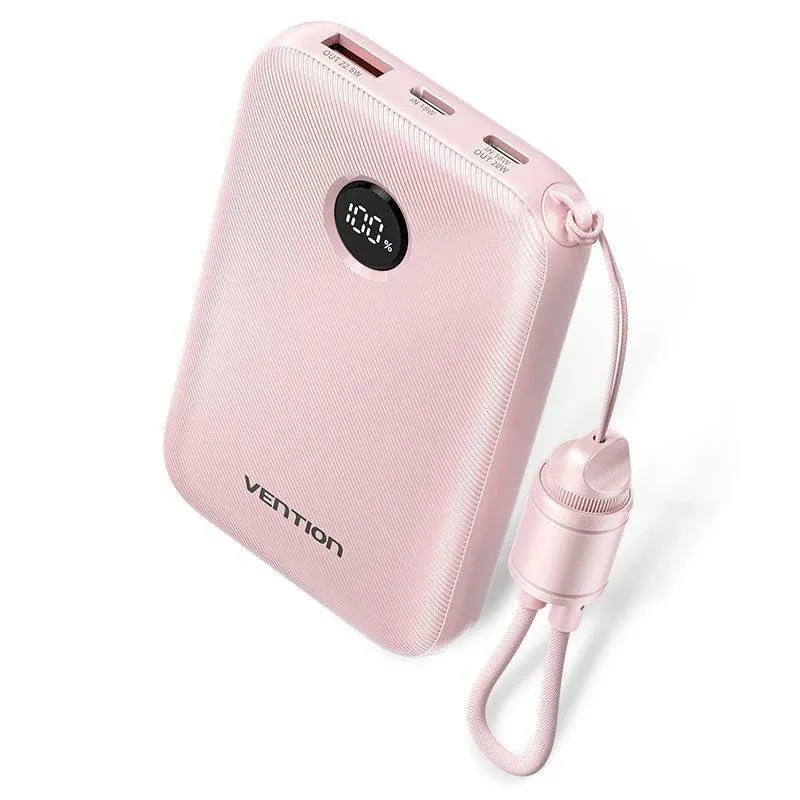 Power bank usb 10000mah 22.5w-pink fkap0-c vention