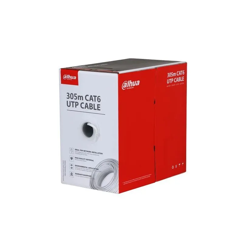 Cable cat6 utp 305m cca white-pfm922i-6un-c-white dahua