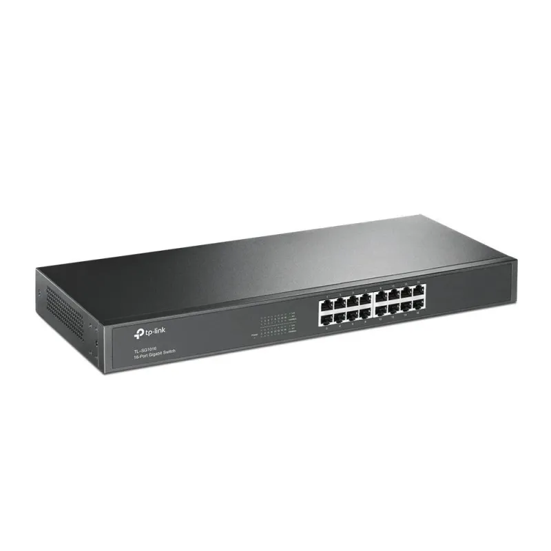 TP-LINK - Switch - TL-SG1016 - Unmanaged - Rackmountable - Gigabit Ethernet ,copper, ports quantity 16 - 60 month,s,
