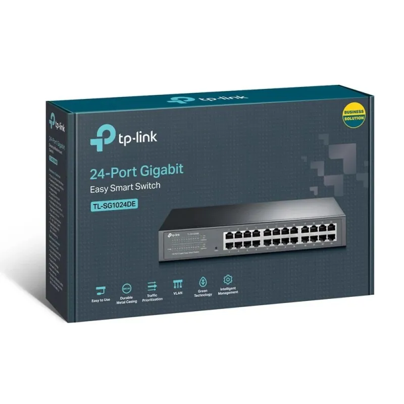 Switch-TP-LINK-24x10Base-T - 100Base-TX - 1000Base-T-TL-SG1024DE