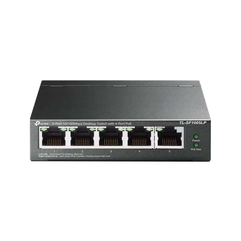 Switch-TP-LINK-5x10Base-T - 100Base-TX-PoE ports 4-TL-SF1005LP