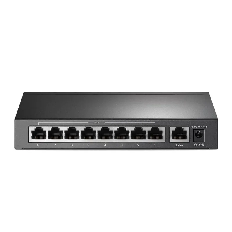 Switch-TP-LINK-Desktop-pedestal-9x10Base-T - 100Base-TX-PoE+ ports 8-TL-SF1009P