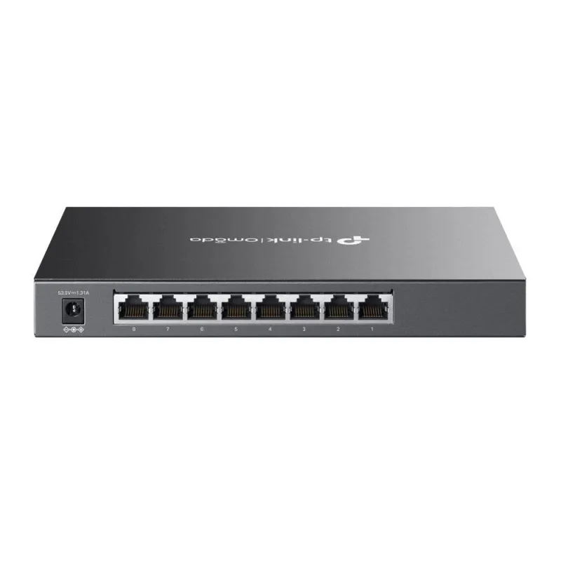 Switch-TP-LINK-Omada-TL-SG2008P-Type L2+-Desktop-pedestal-8x10Base-T - 100Base-TX - 1000Base-T-PoE+ ports 4-62 Watts-TL-SG2008P