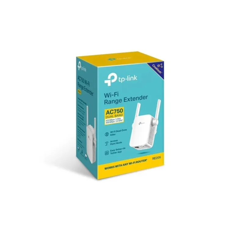 Wrl range extender 733mbps-re205 tp-link