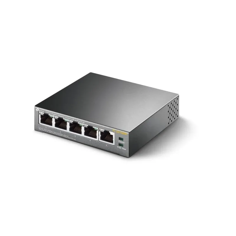 Switch-TP-LINK-Desktop-pedestal-5x10Base-T - 100Base-TX - 1000Base-T-PoE ports 4-TL-SG1005P