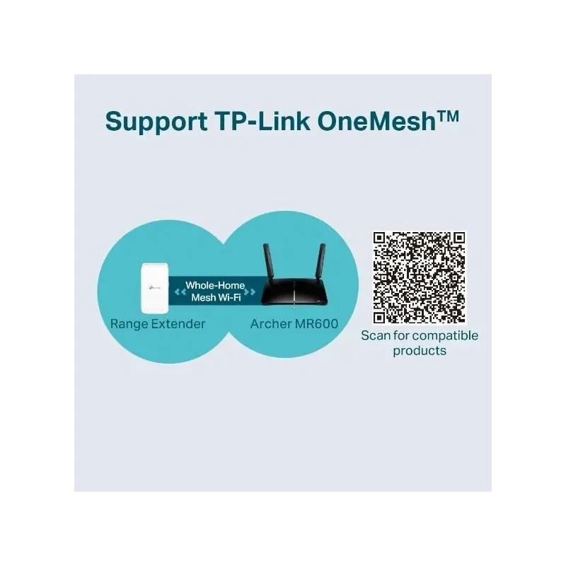 Wireless Router-TP-LINK-Wireless Router-1200 Mbps-IEEE 802.11ac-1 WAN-3x10-100-1000M-ARCHERMR600