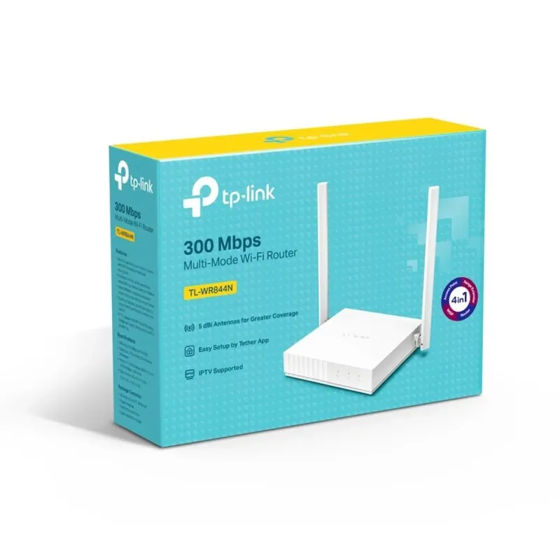 Wireless Router-TP-LINK-Wireless Router-300 Mbps-IEEE 802.11b-IEEE 802.11g-IEEE 802.11n-1 WAN-4x10-100M-Number of antennas