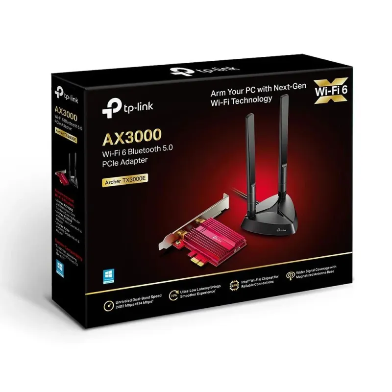 Wrl adapter 3000mbps pcie-archer tx3000e tp-link