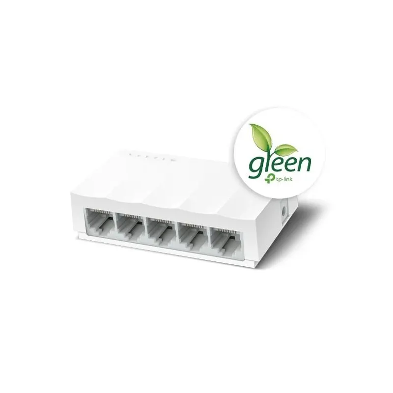 TP-LINK - 5-Port 10-100Mbps Desktop Network Switch - LS1005 - Unmanaged - Desktop - Power supply type External