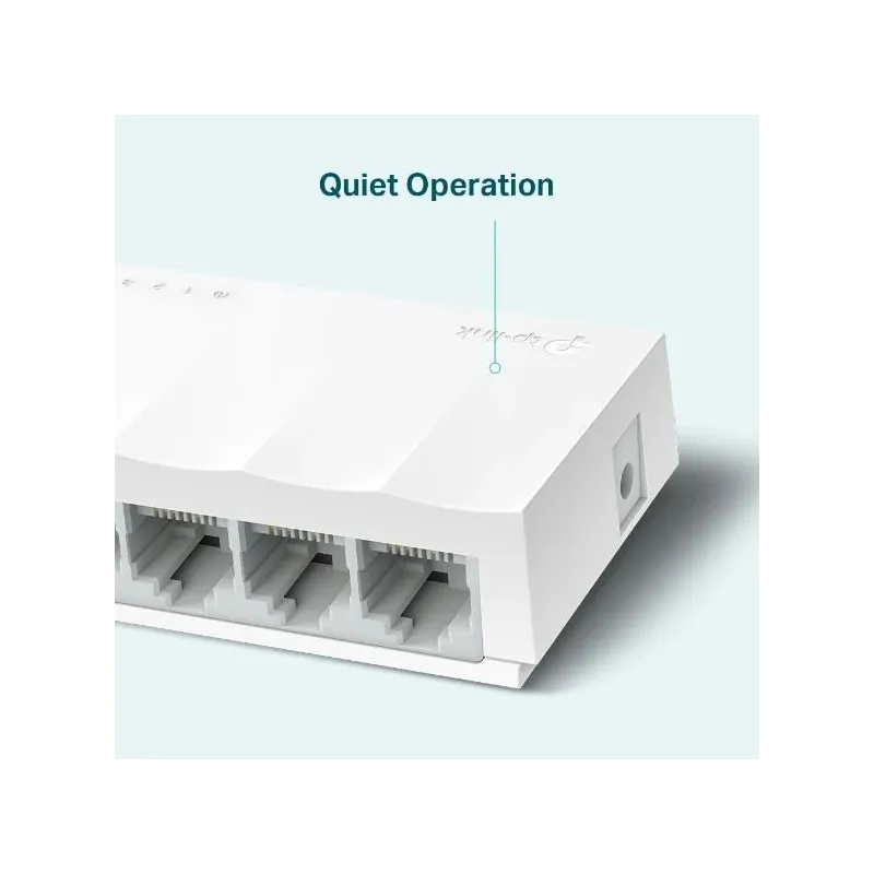 TP-LINK - 5-Port 10-100Mbps Desktop Network Switch - LS1005 - Unmanaged - Desktop - Power supply type External