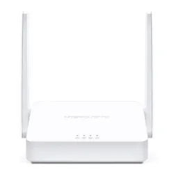 Wireless Router-MERCUSYS-Wi-Fi 4 ,802.11n,-Data speed 300 Mbit-s-Ethernet WAN Yes-WAN connection type RJ-45-Ethernet LAN