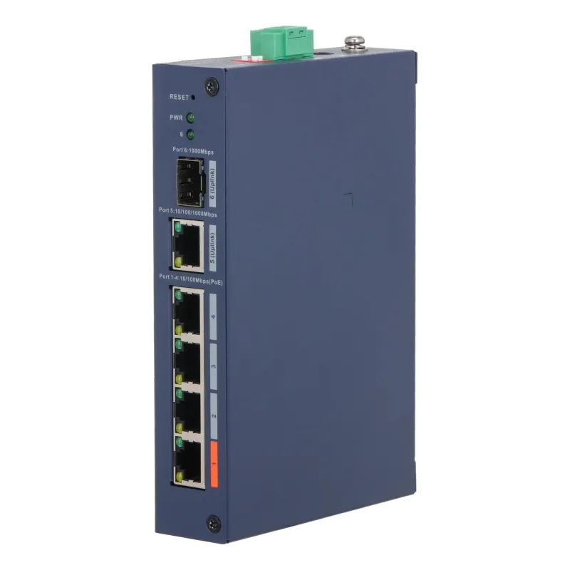 Switch-DAHUA-Switch type Managed-Switch layer L2-Form factor Desktop-4xRJ-45 ports-RJ-45 Ports Type Fast Ethernet