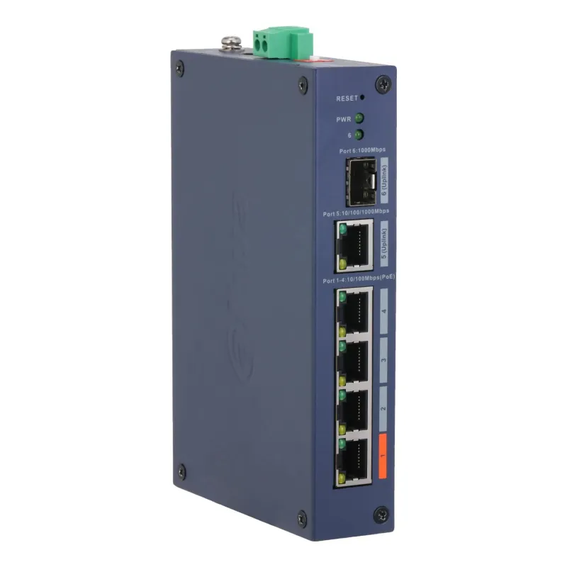 Switch-DAHUA-Switch type Managed-Switch layer L2-Form factor Desktop-4xRJ-45 ports-RJ-45 Ports Type Fast Ethernet