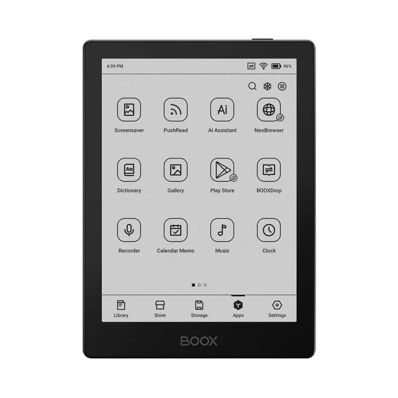 E-Reader-ONYX BOOX-6-1072x1448-Memory 32 MB-1xUSB-C-Micro SDXC-Wireless LAN-Bluetooth-Black-OPC1225R