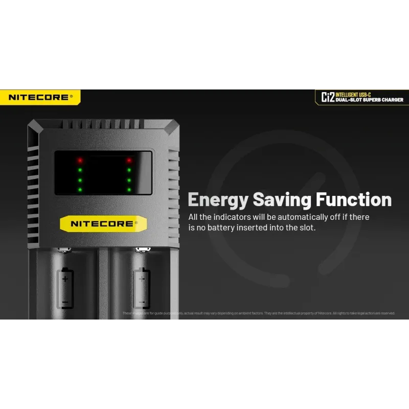 Battery charger 2-slot-ci2 nitecore