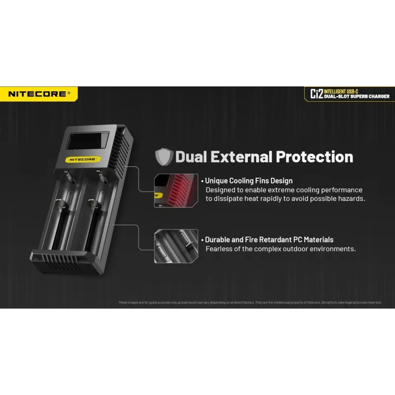 Battery charger 2-slot-ci2 nitecore