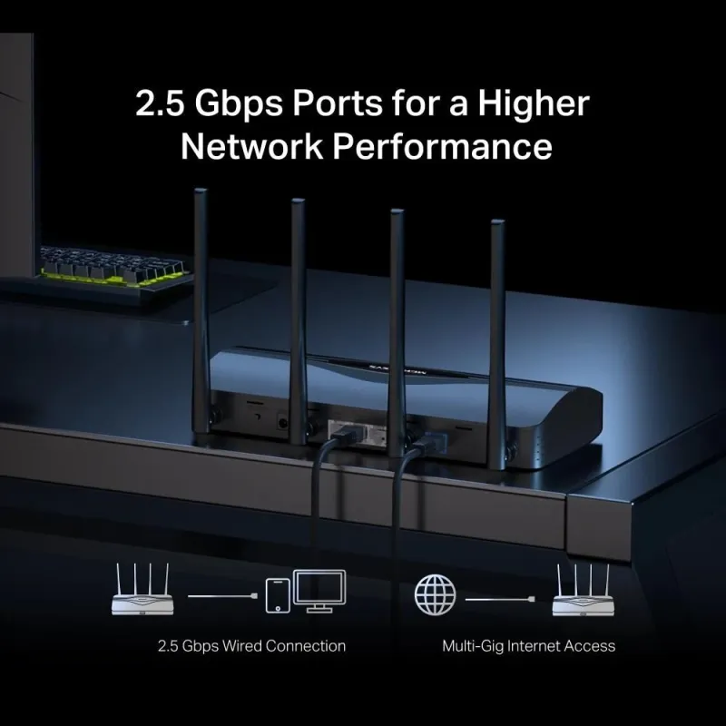 Wireless Router-MERCUSYS-Router-3600 Mbps-Number of antennas 4-MR27BE